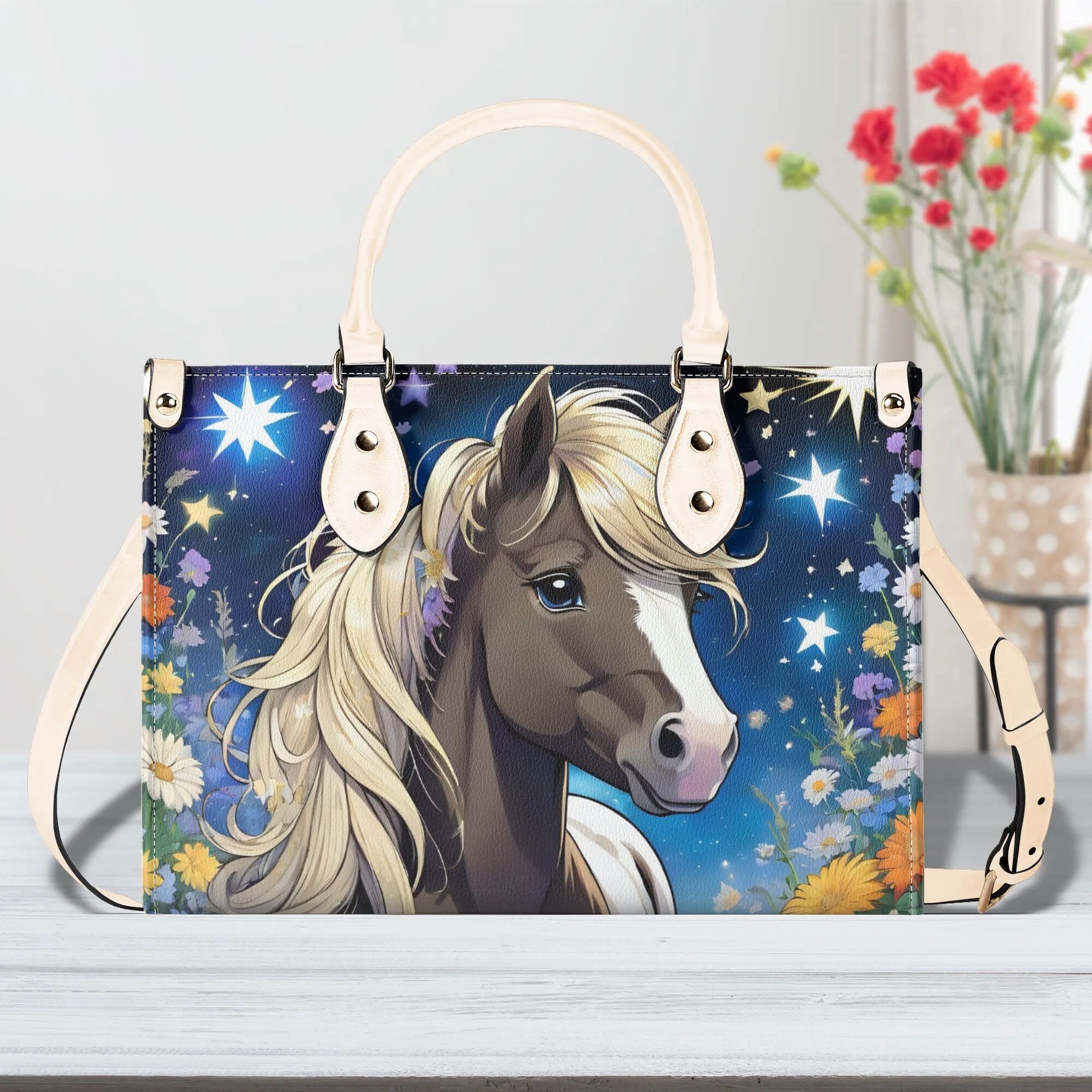 Shetland Pony Women PU Leather Handbag