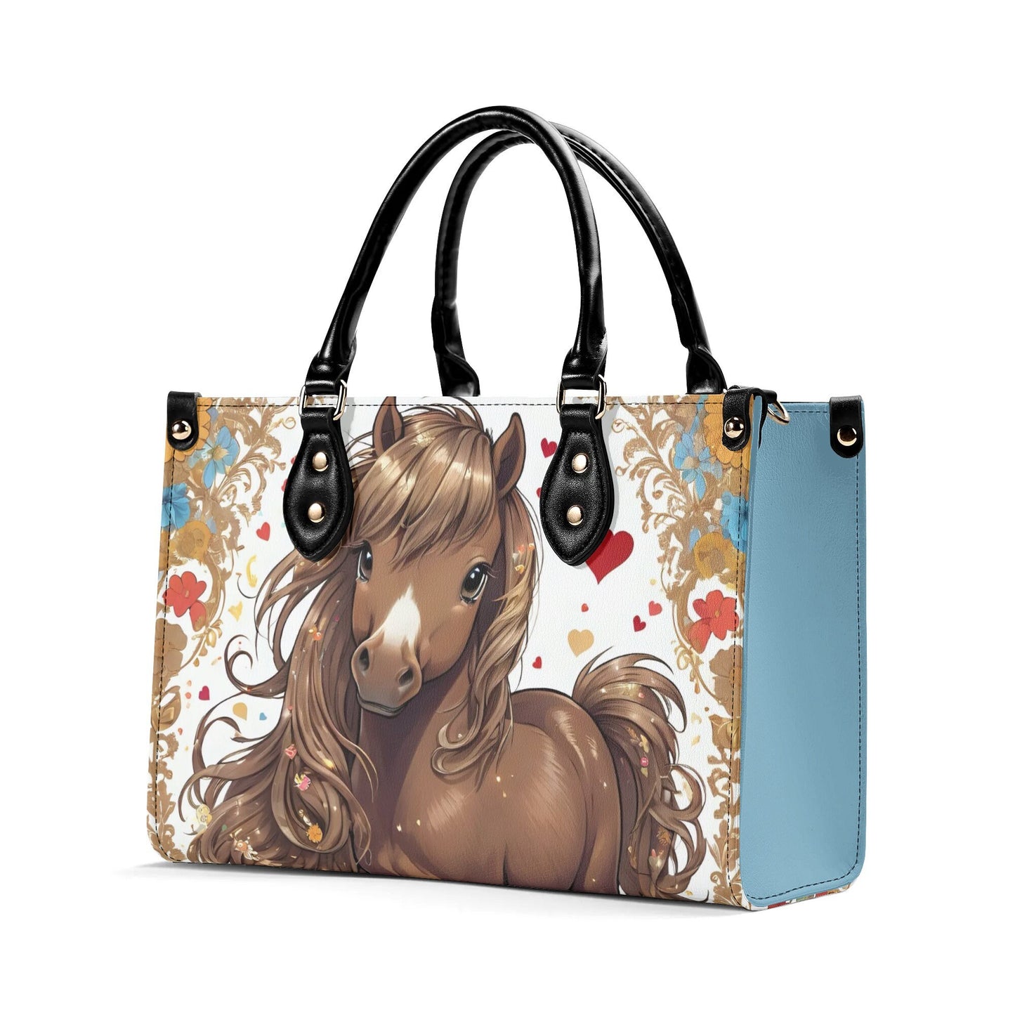 Shetland Pony Women PU Leather Handbag