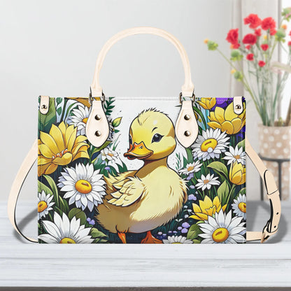 duckling baby duck Women PU Leather Handbag