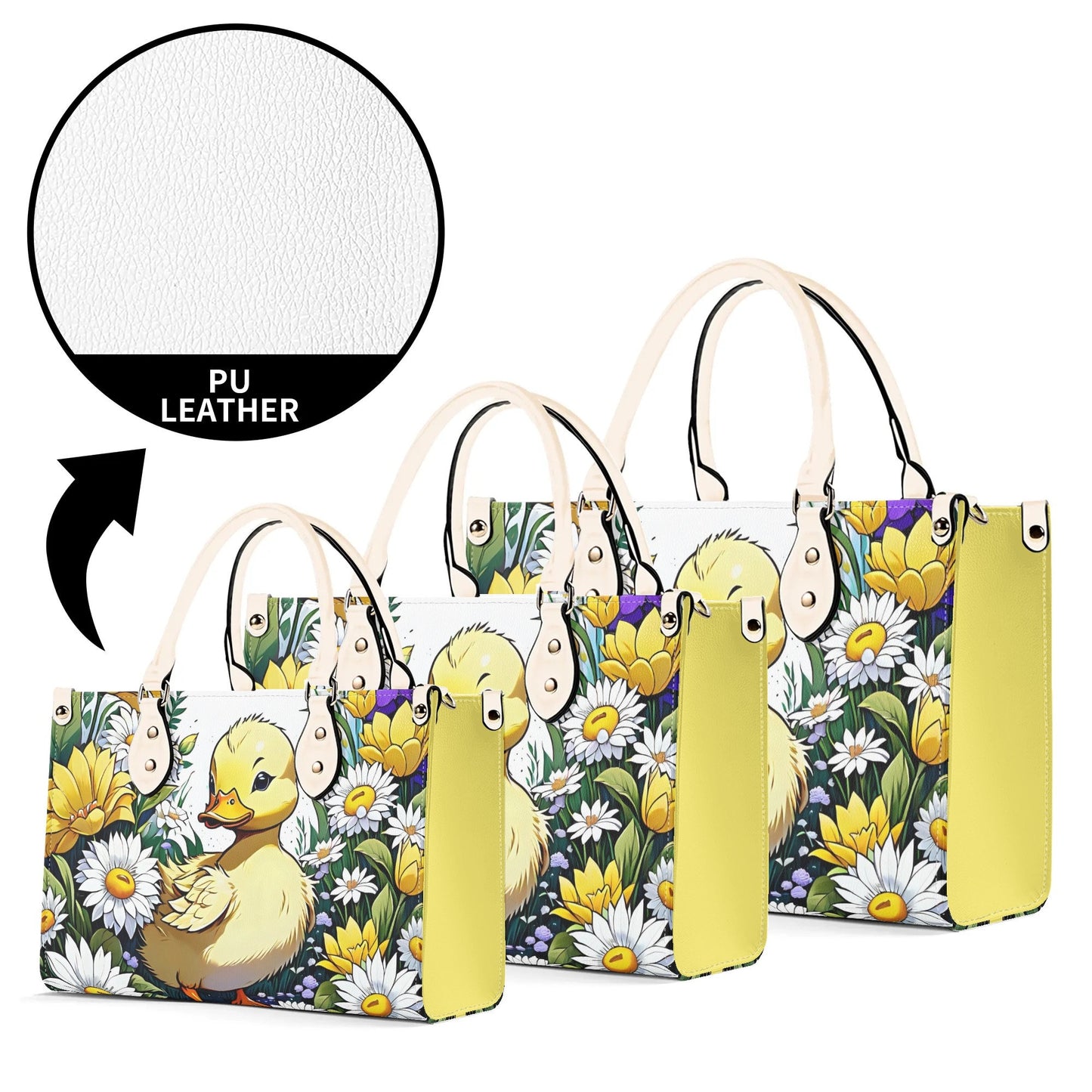 duckling baby duck Women PU Leather Handbag