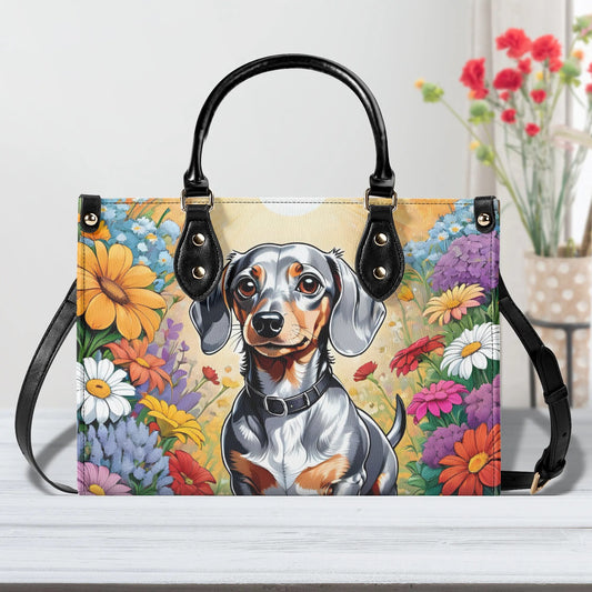 Dachshund Women PU Leather Handbag