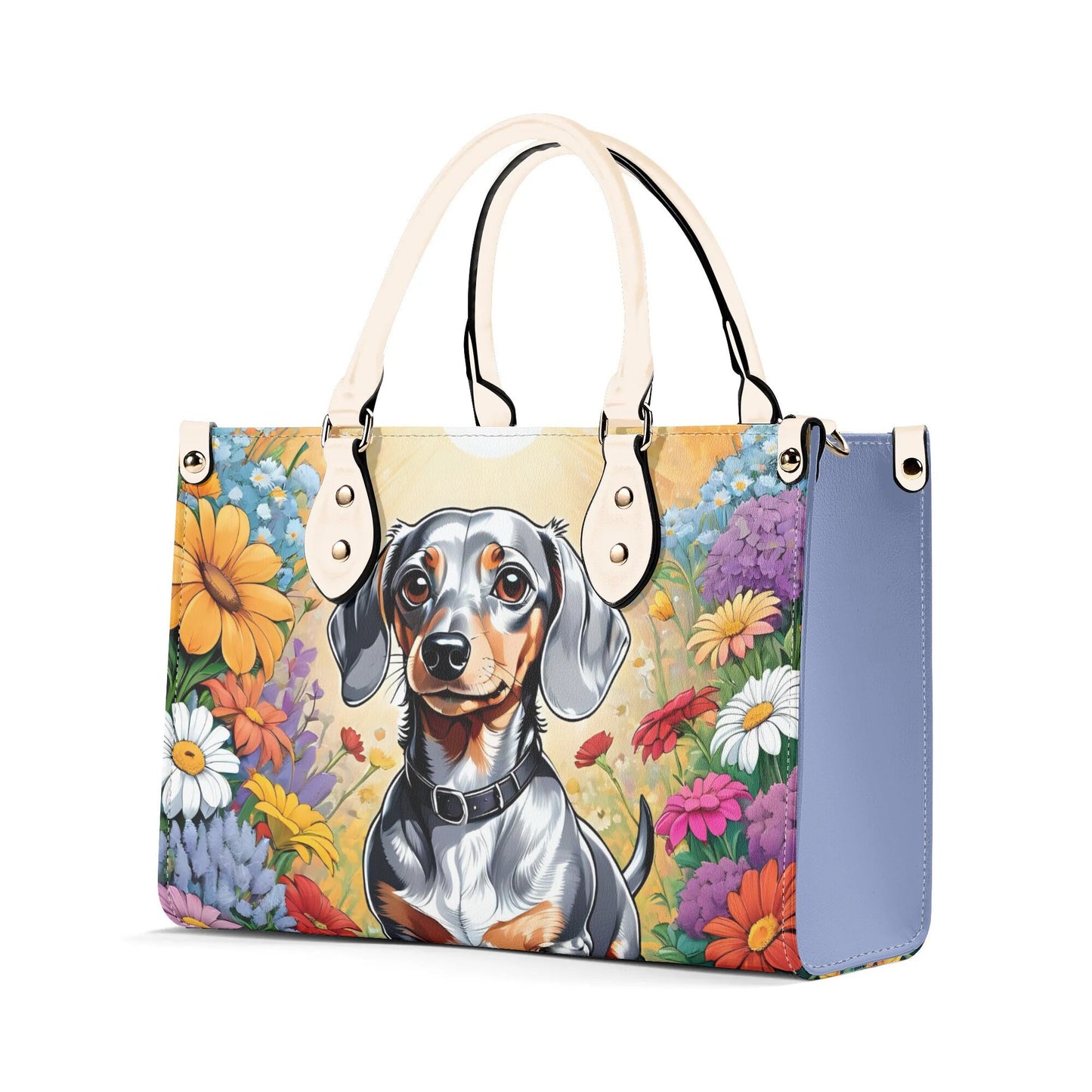 Dachshund Women PU Leather Handbag