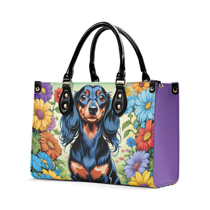 Dachshund Women PU Leather Handbag