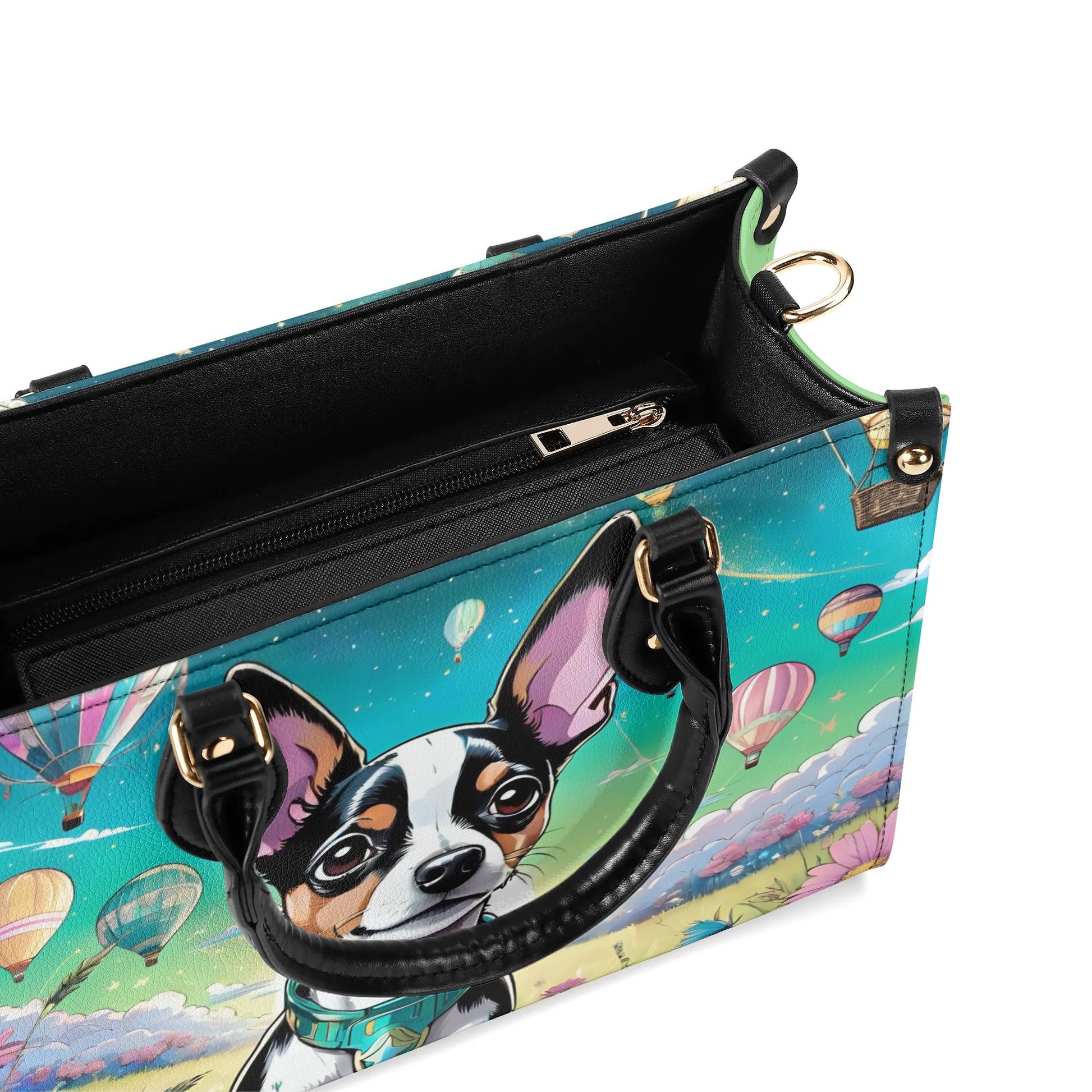 Rat Terrier Women PU Leather Handbag