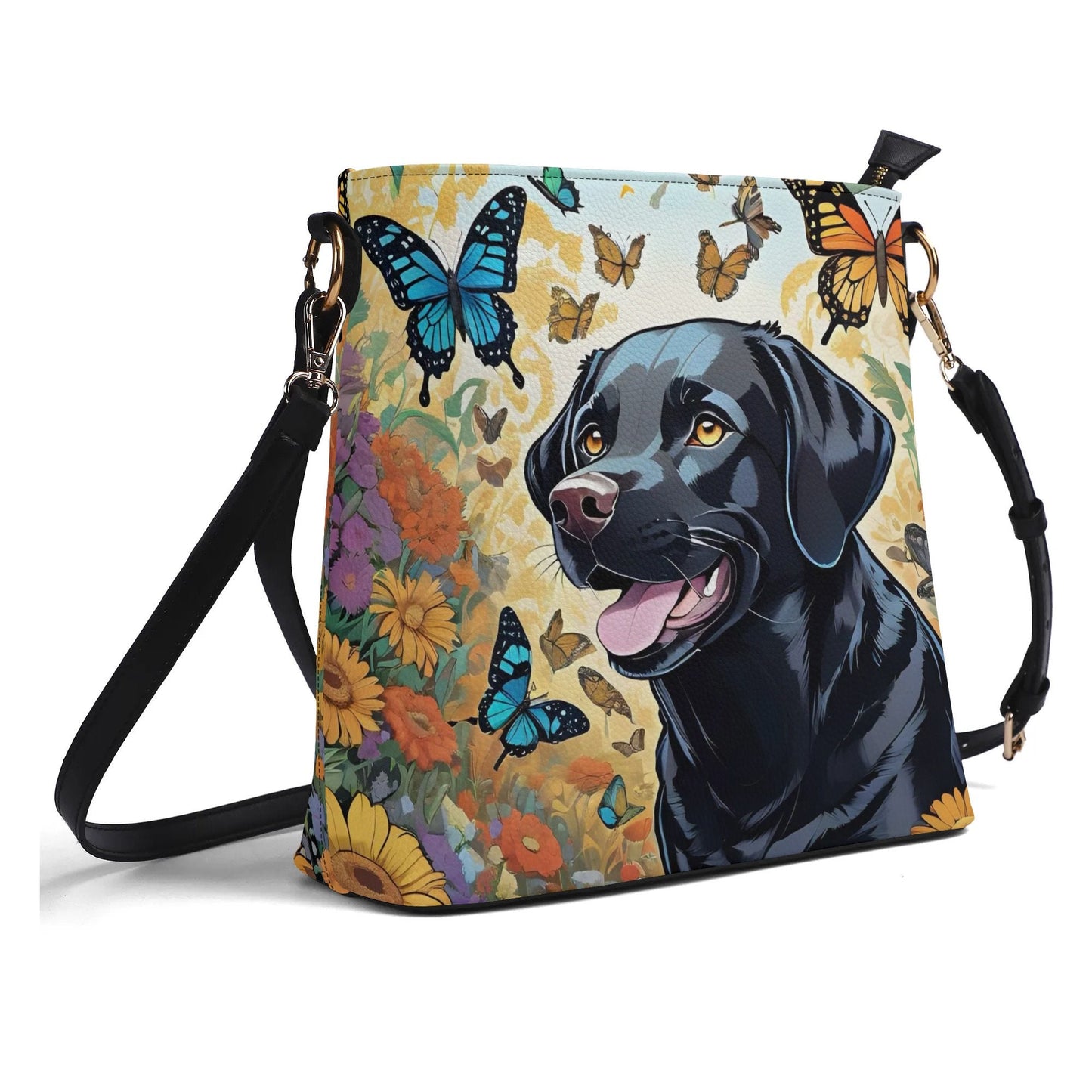 Labrador Retriever Women's PU Bucket Bag Shoulder Bag