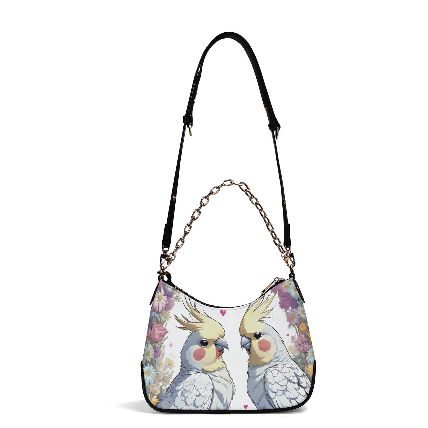 Cockatiel Cross-body Bag With Chain Decoration