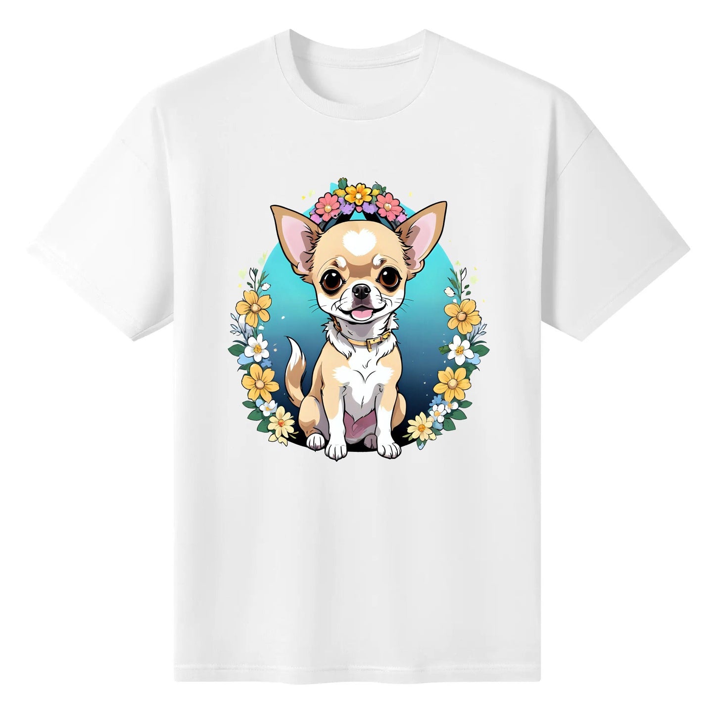 Chihuahua Women's Cotton Front & Back Printing T Shirt