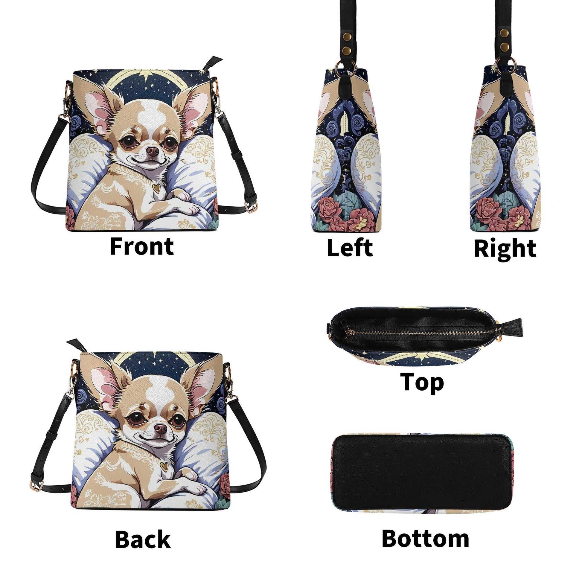 Chihuahua Bucket Bag Shoulder Bag