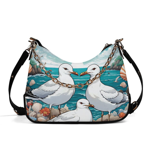 Sea Gull Seagull Cross-body Bag With Chain Decoration