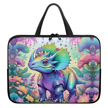 Dino Dinosaur Laptop Sleeve Bag with handles