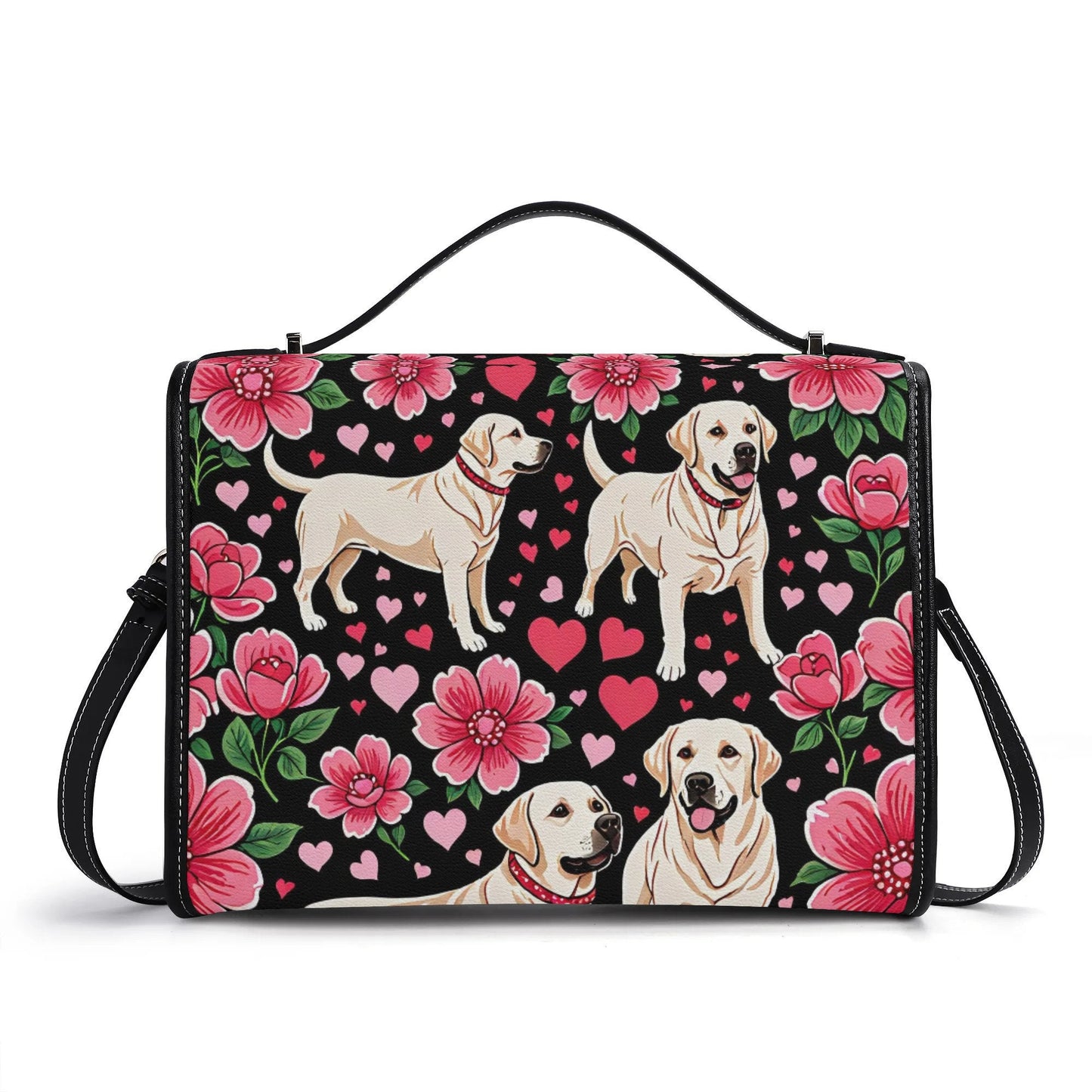 Labrador Retriever New Version PU Leather Satchel Bag