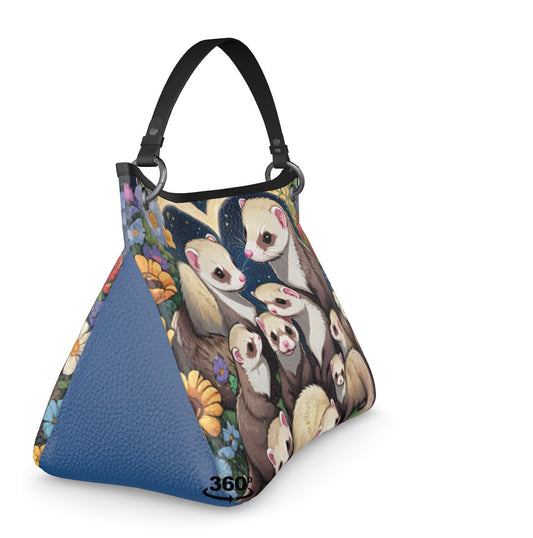 Ferret Real Nappa Leather Slouch Bag Handmade In London