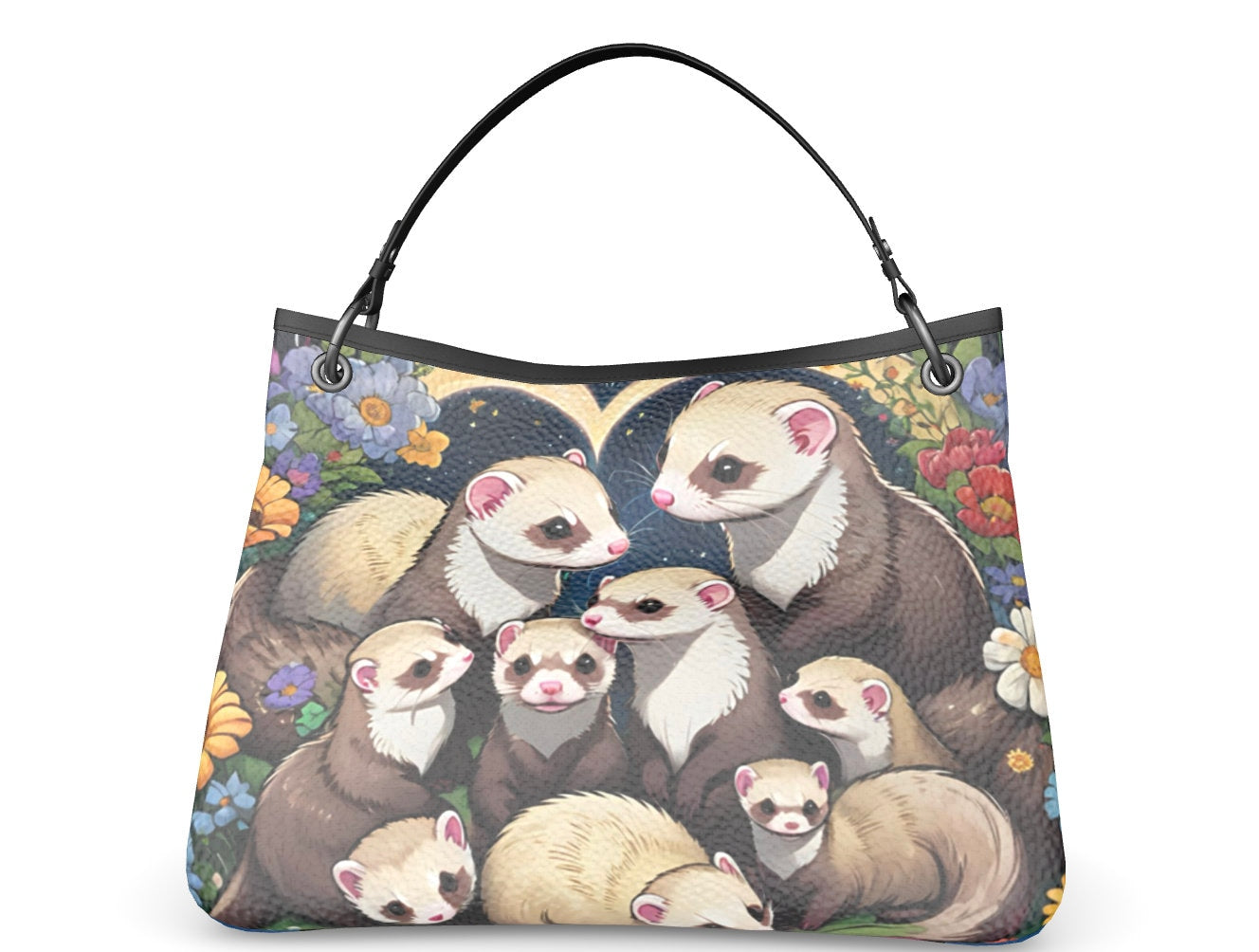 Ferret Real Nappa Leather Slouch Bag Handmade In London