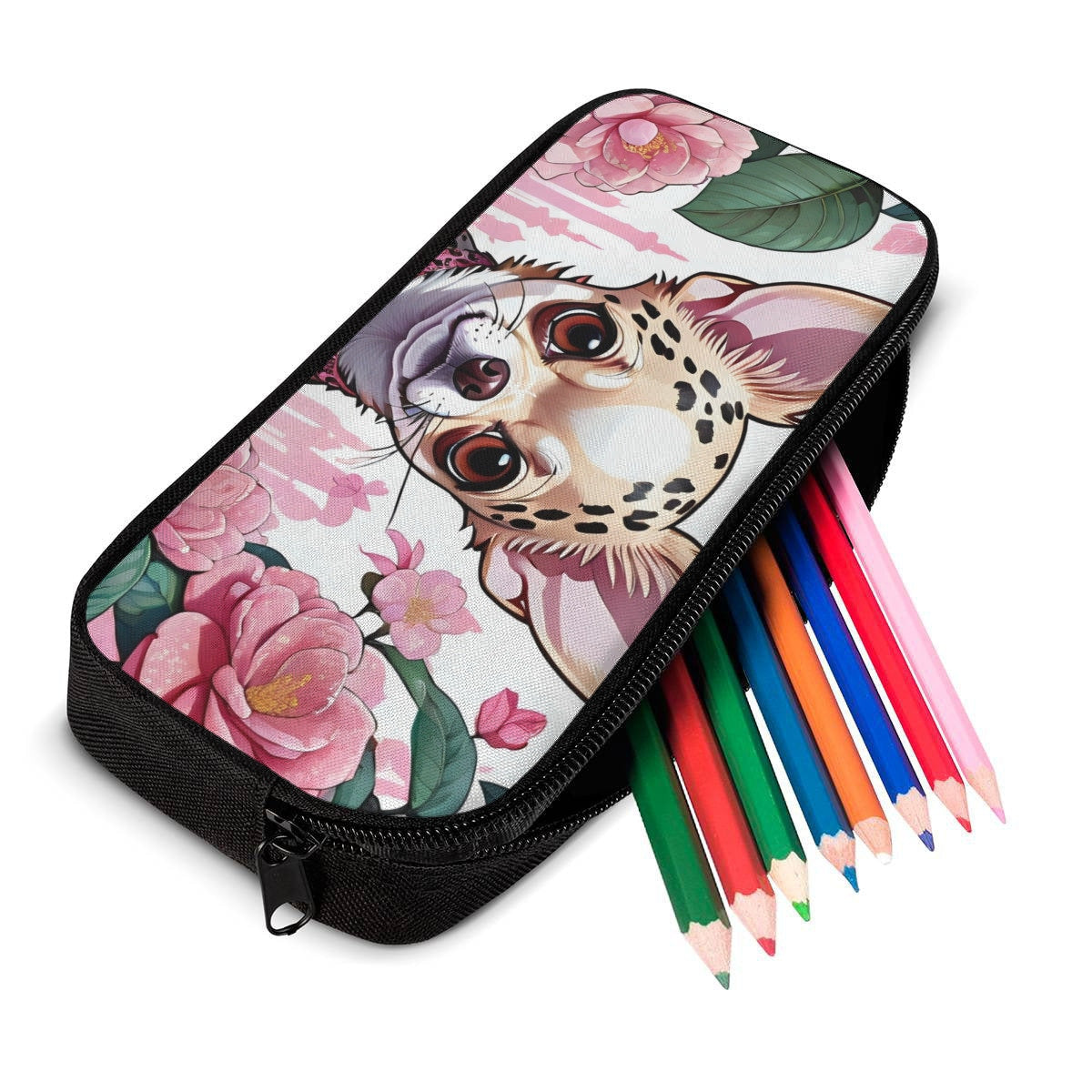 Chihuahua Backpack, chihuahua pencil case, chihuahua lunch bag, school supplies