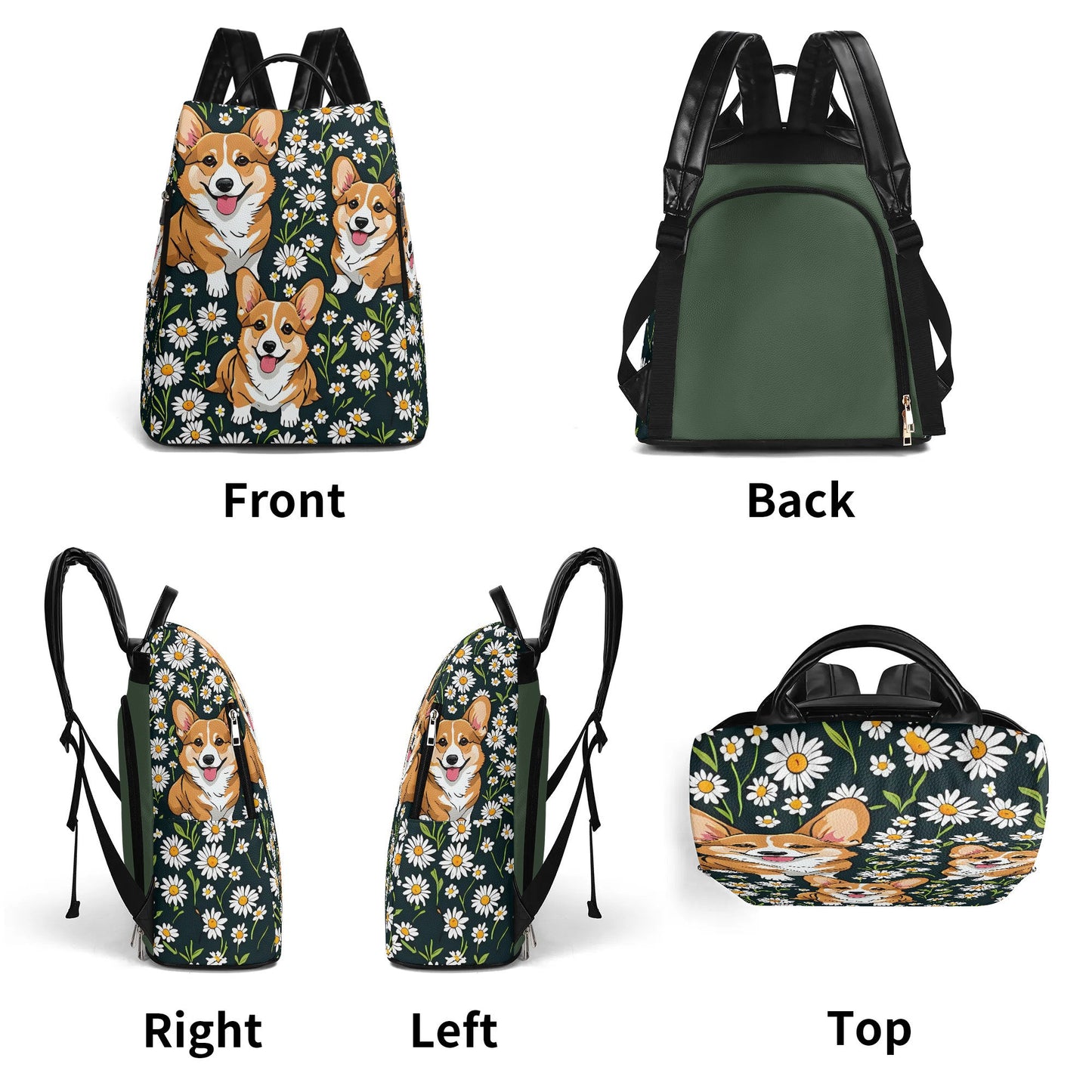 Corgi Daypack Anti-theft Backpack