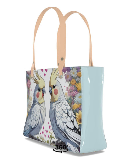 Cockatiel Vinyl Bag Purse Tote