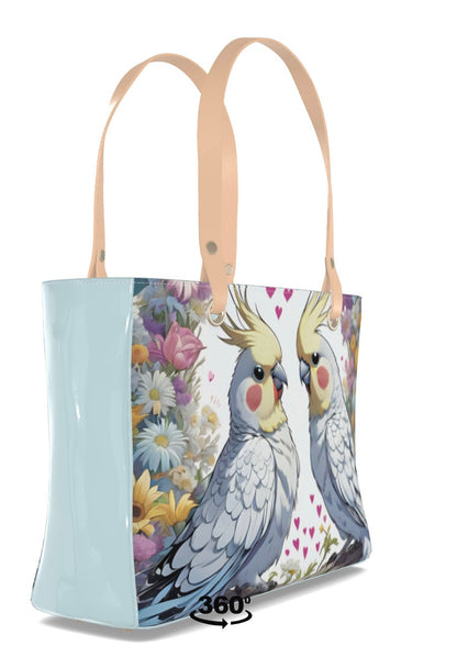 Cockatiel Vinyl Bag Purse Tote