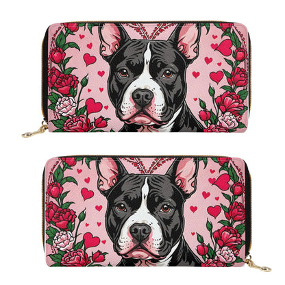 Pitbull PU Leather Zipper Wallet