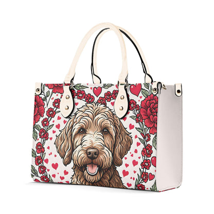 Labradoodle Women PU Leather Handbag