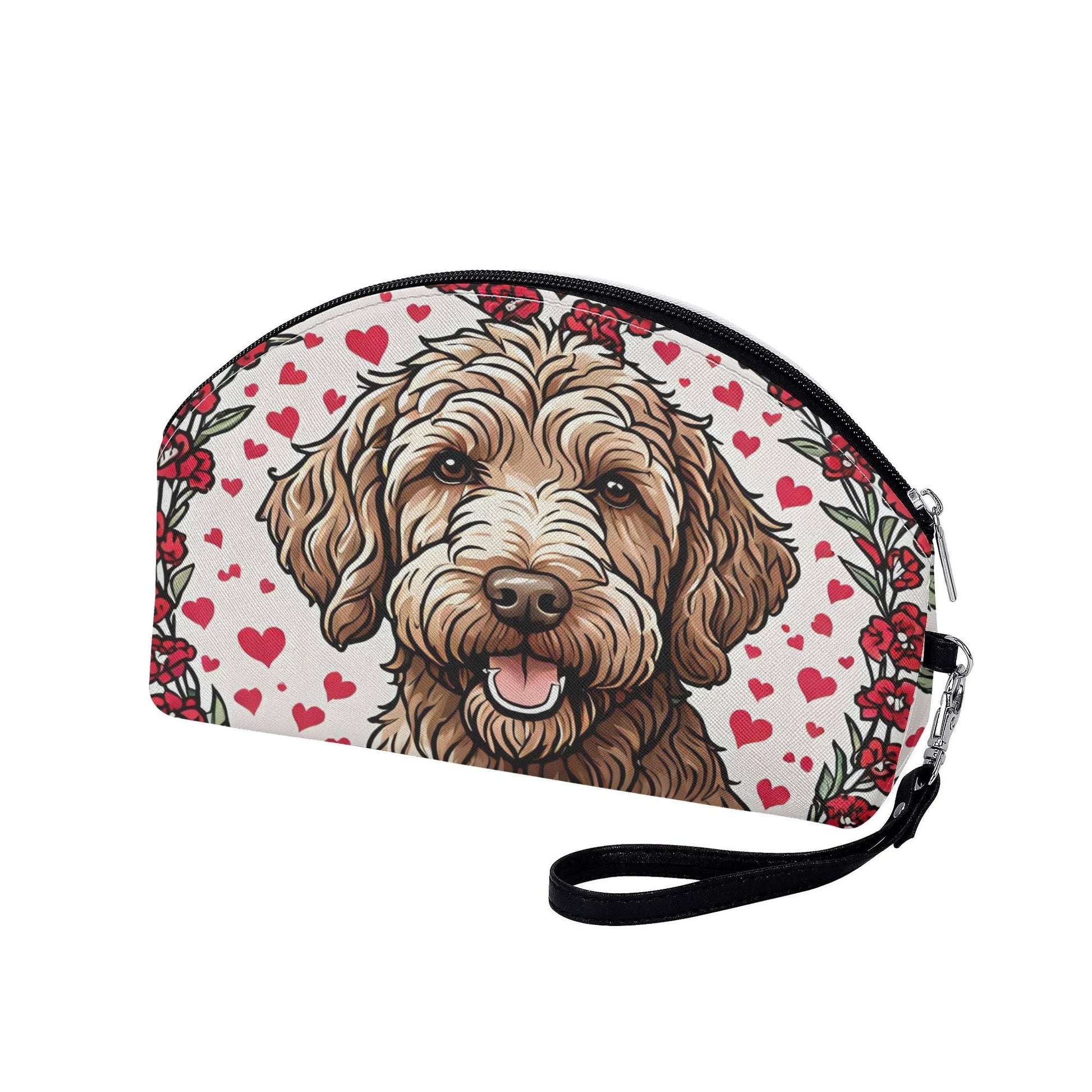 labradoodle Curved Cosmetic Bag