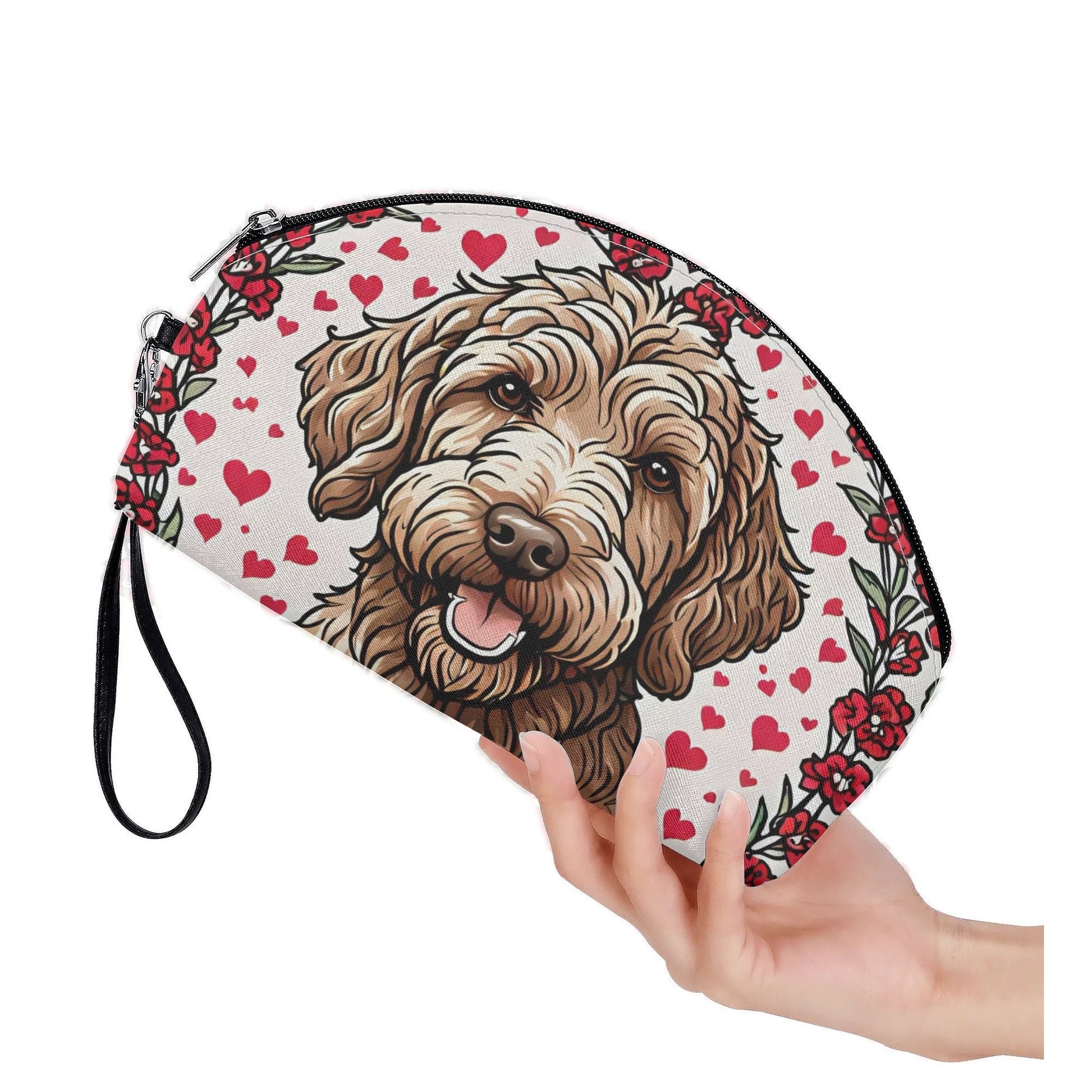 labradoodle Curved Cosmetic Bag