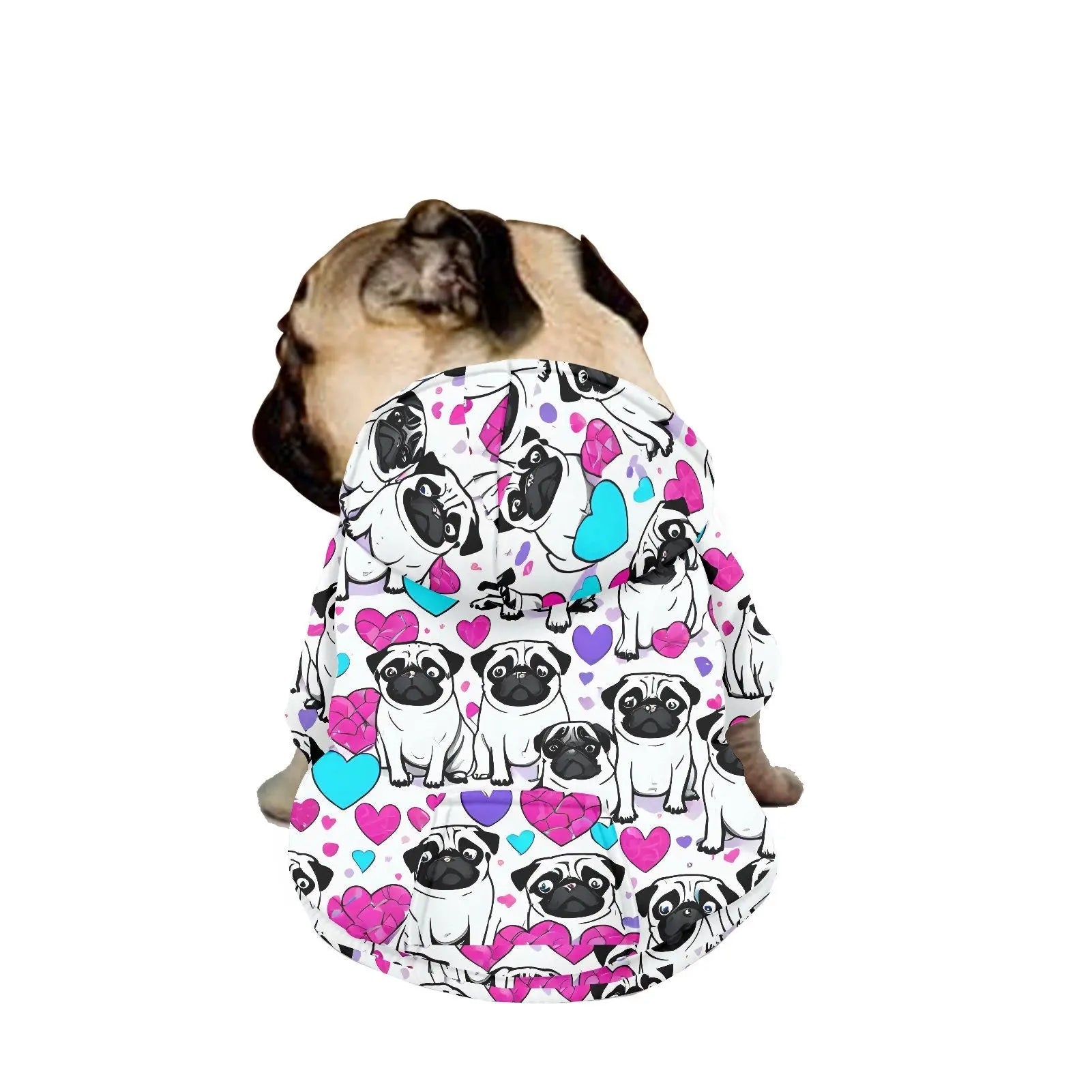 Pug hoodie Pug print Pug hoodie for pugs