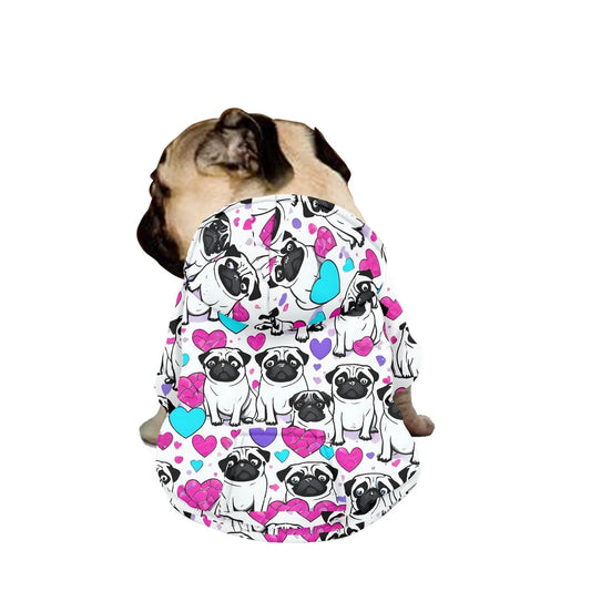 Pug hoodie Pug print Pug hoodie for pugs