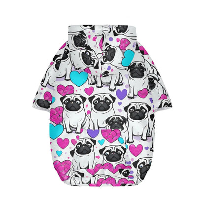 Pug hoodie Pug print Pug hoodie for pugs