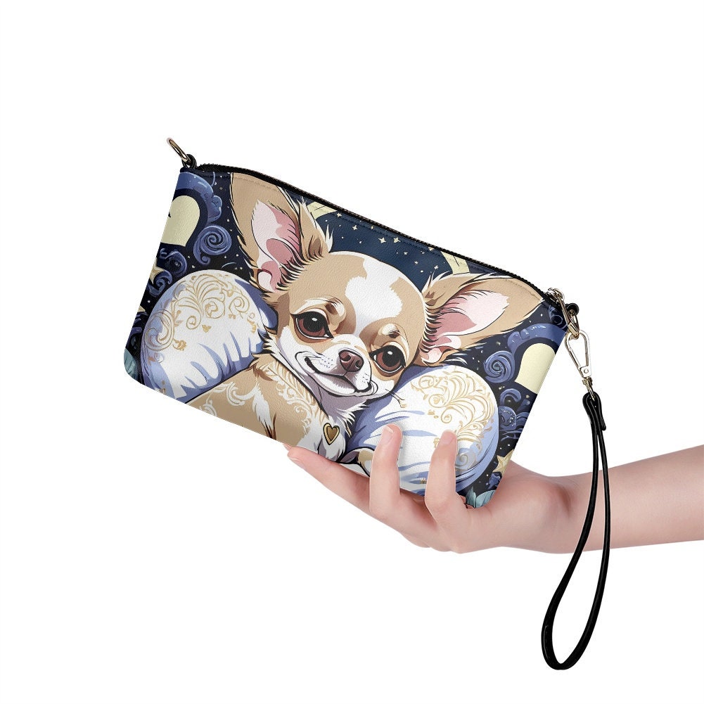 chihuahua crossbody purse bag