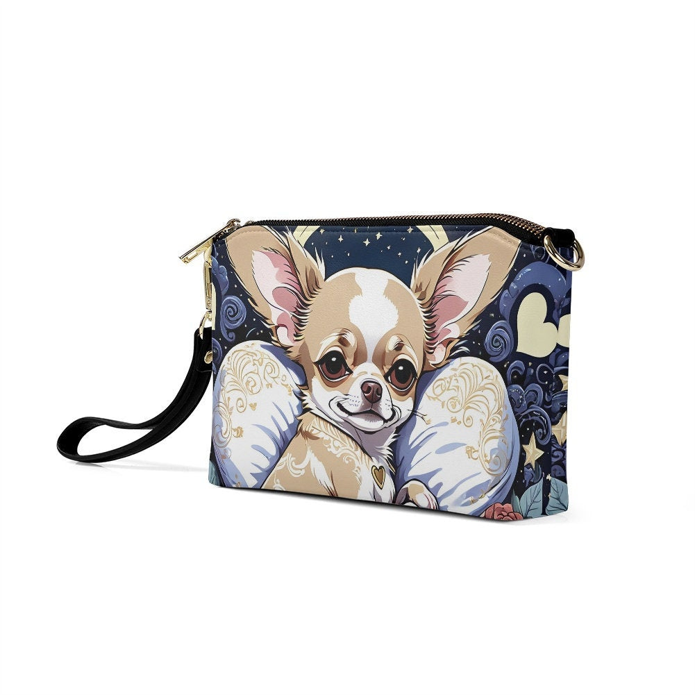 chihuahua crossbody purse bag