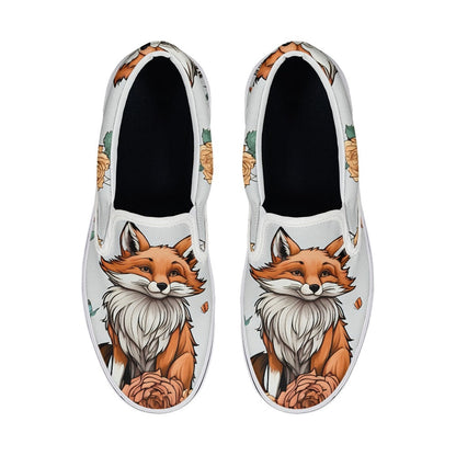 Fox pedal canvas shoes