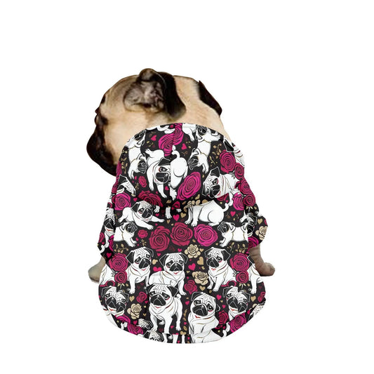 Pug hoodie Pug print Pug hoodie for pugs