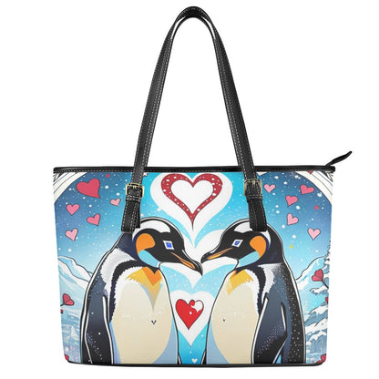 Penguins in love tote