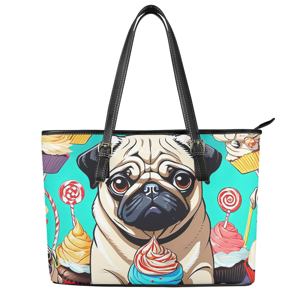 Pug tote bag