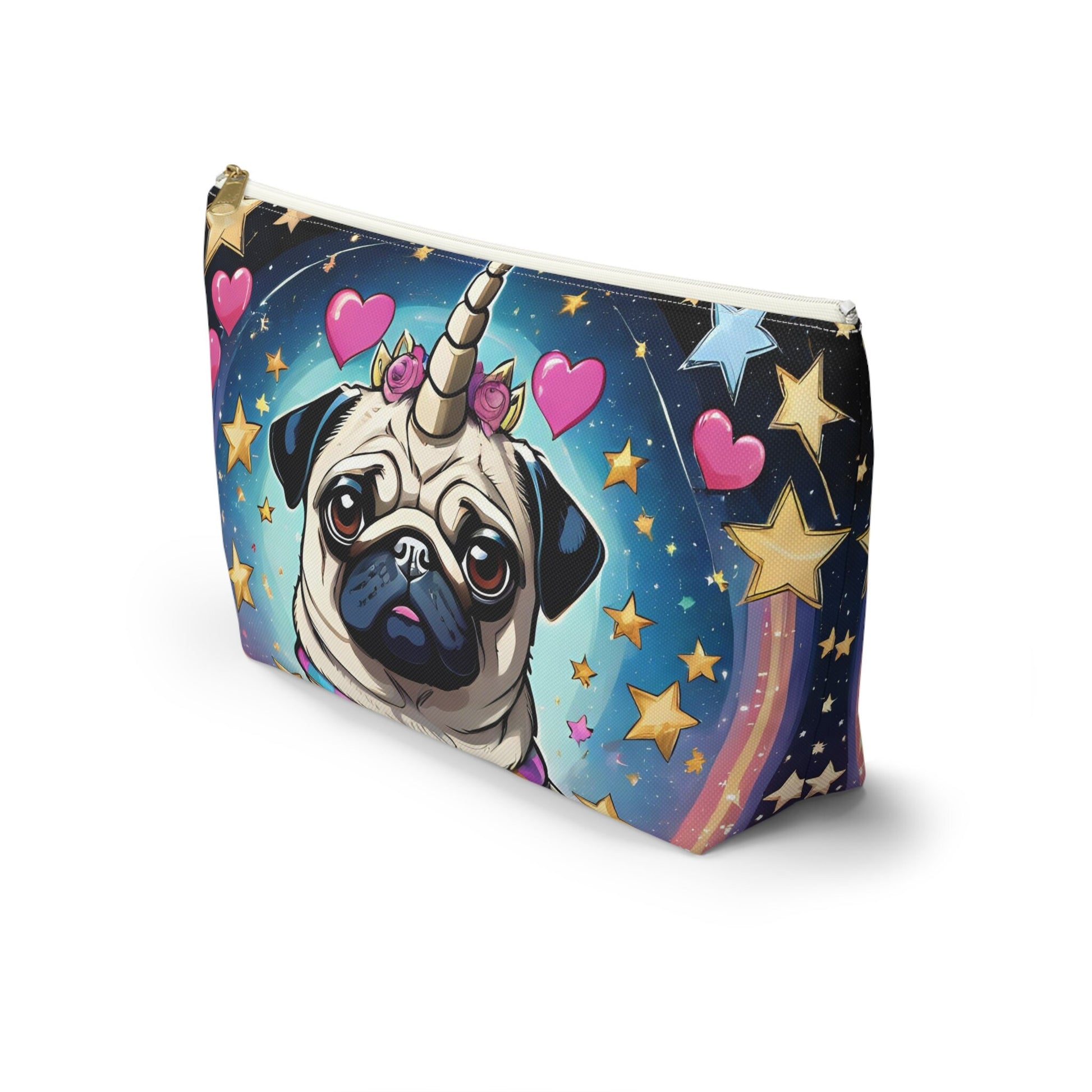 Pug Unicorn Accessory Pouch