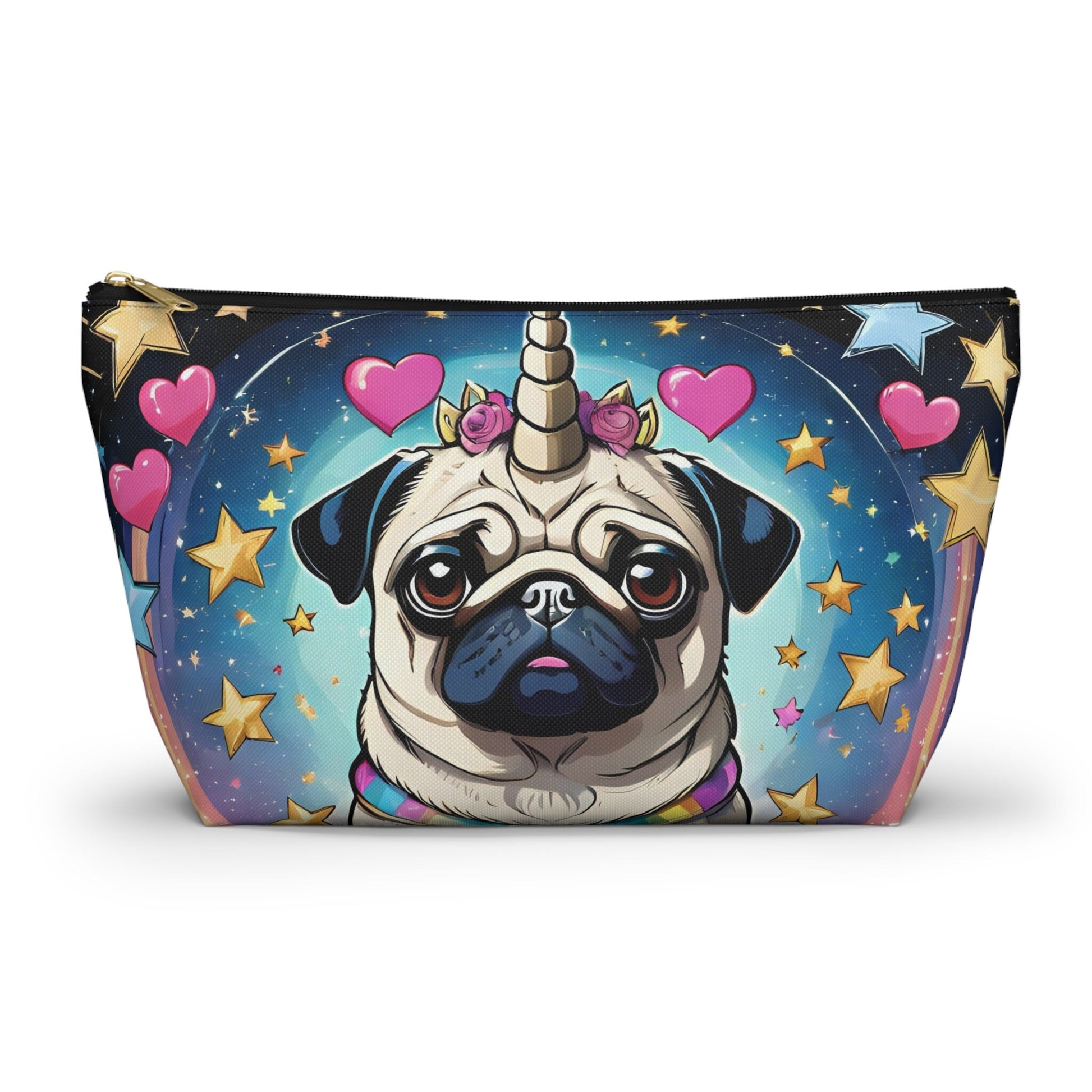 Pug Unicorn Accessory Pouch