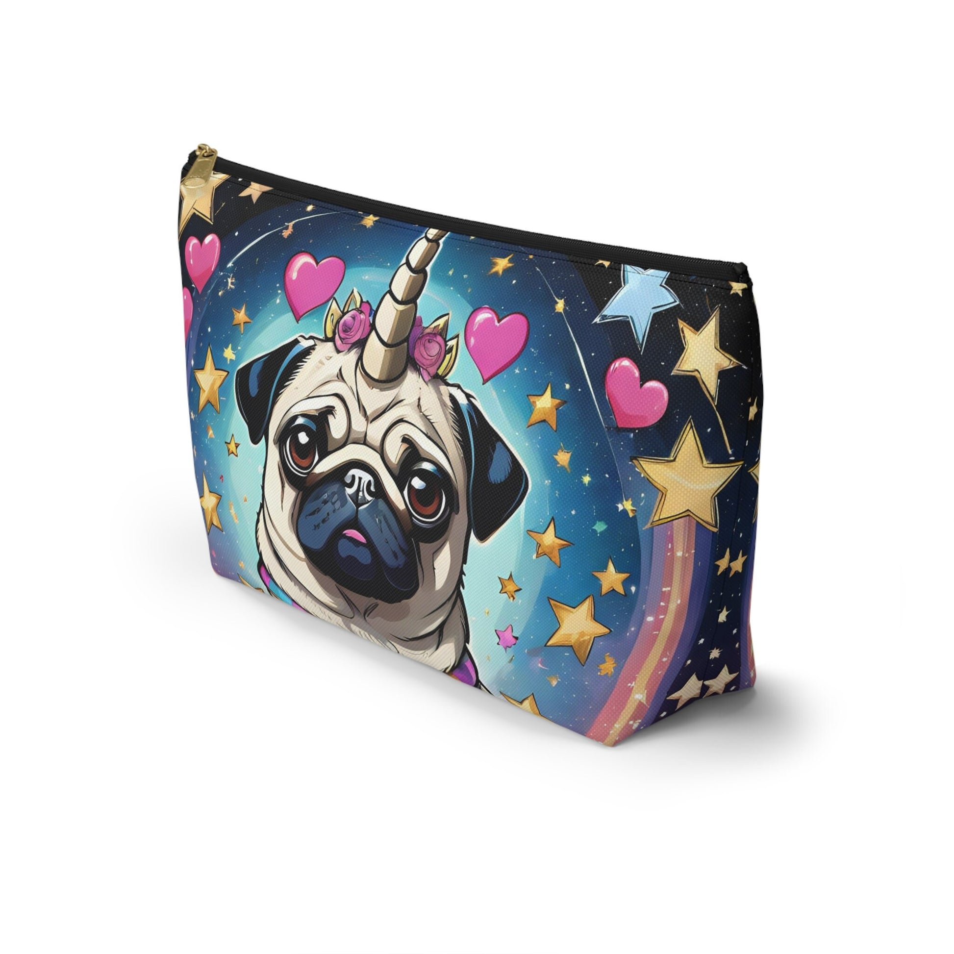 Pug Unicorn Accessory Pouch