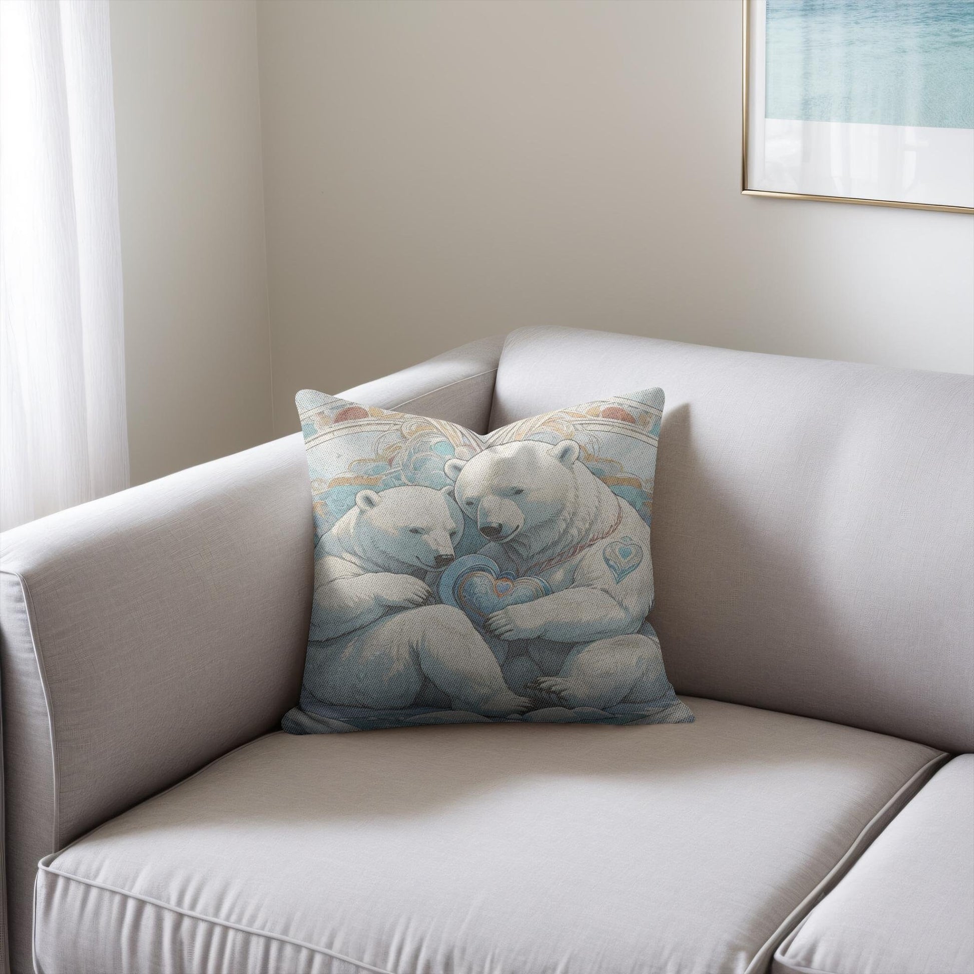 Polar Bear Woven Pillows