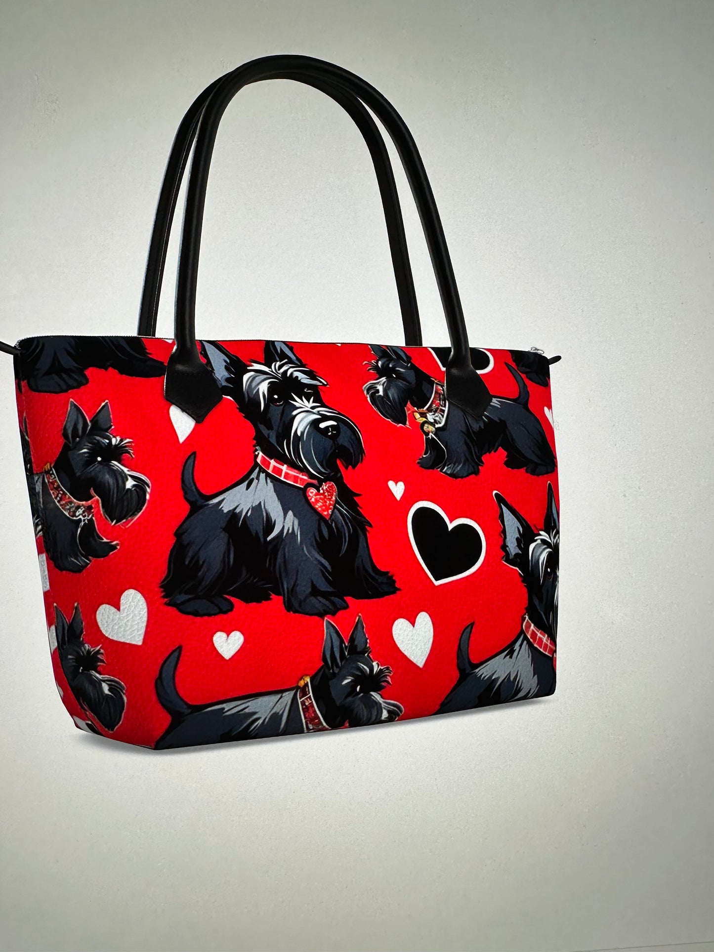 Scottish Terrier Handmade Genuine Nappa Leather purse