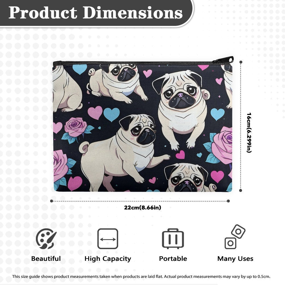 pug coin purse