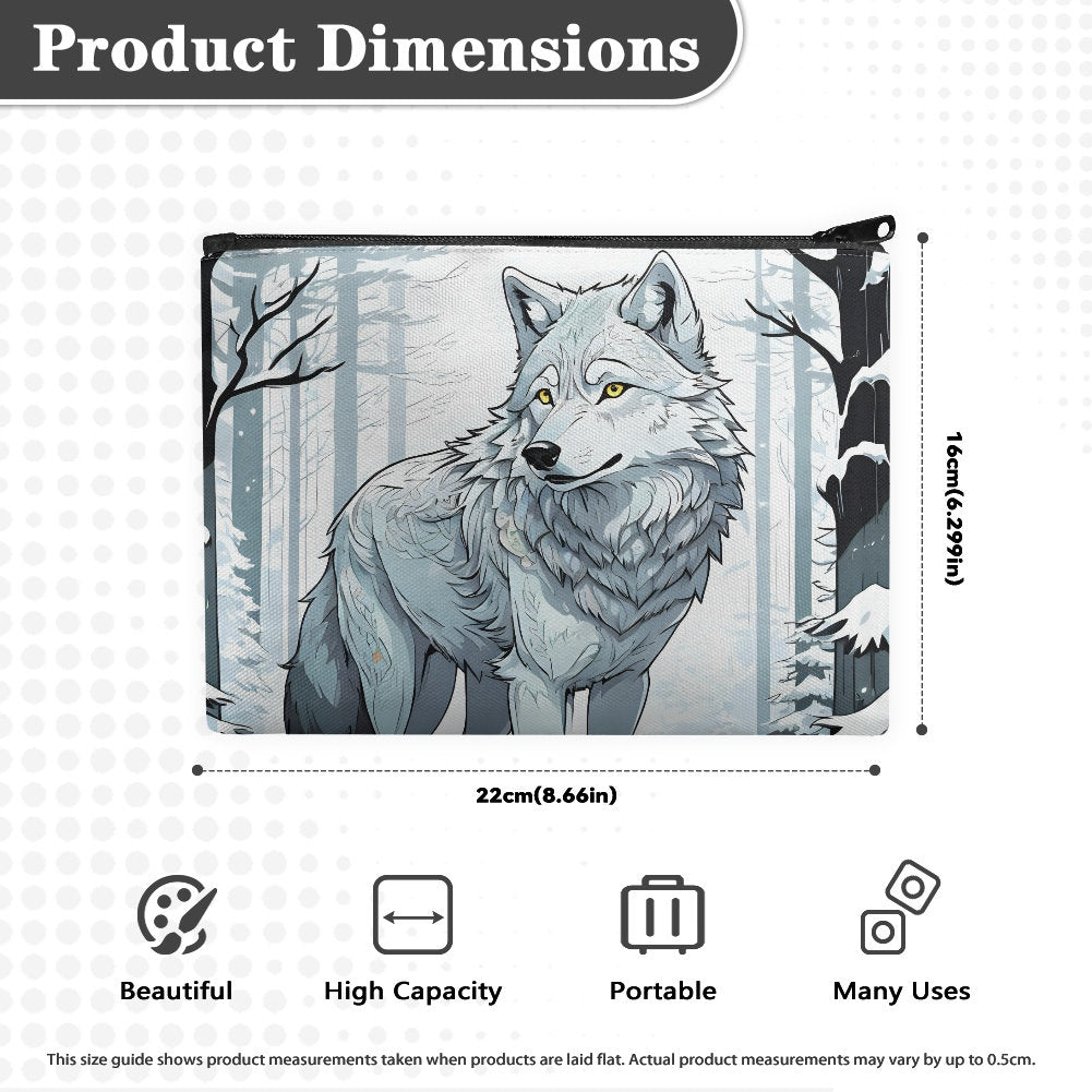 wolf coin purse bag