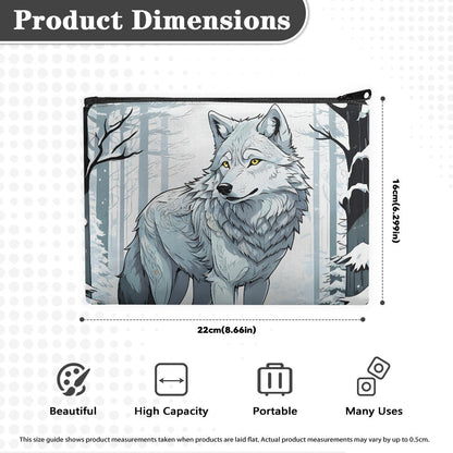 wolf coin purse bag