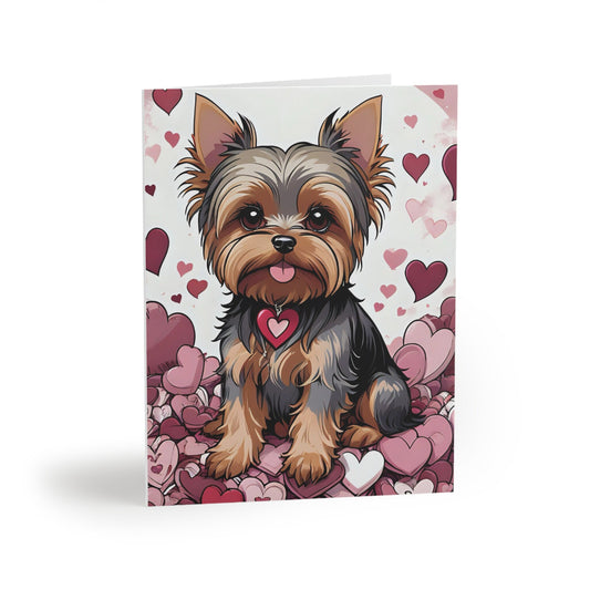 Yorkie Valentine cards (8, 16, and 24 pcs)