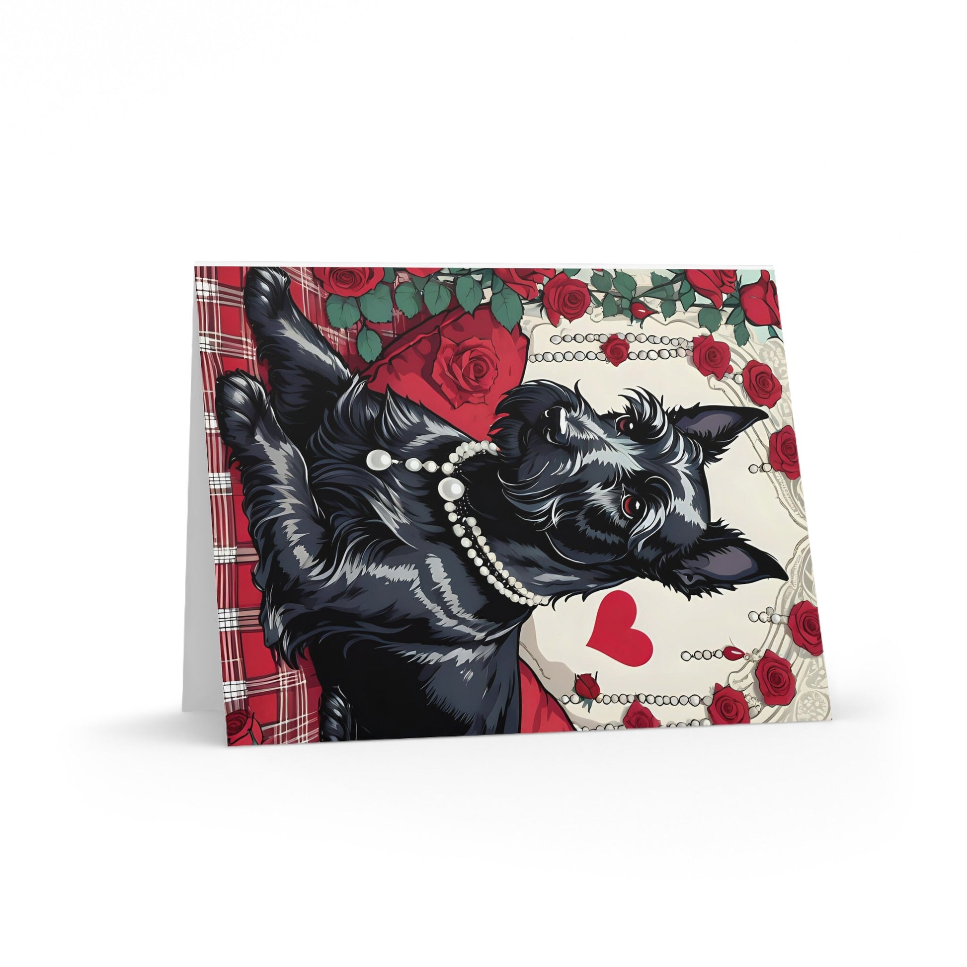 scottish terrier valentine cards (8, 16, and 24 pcs)