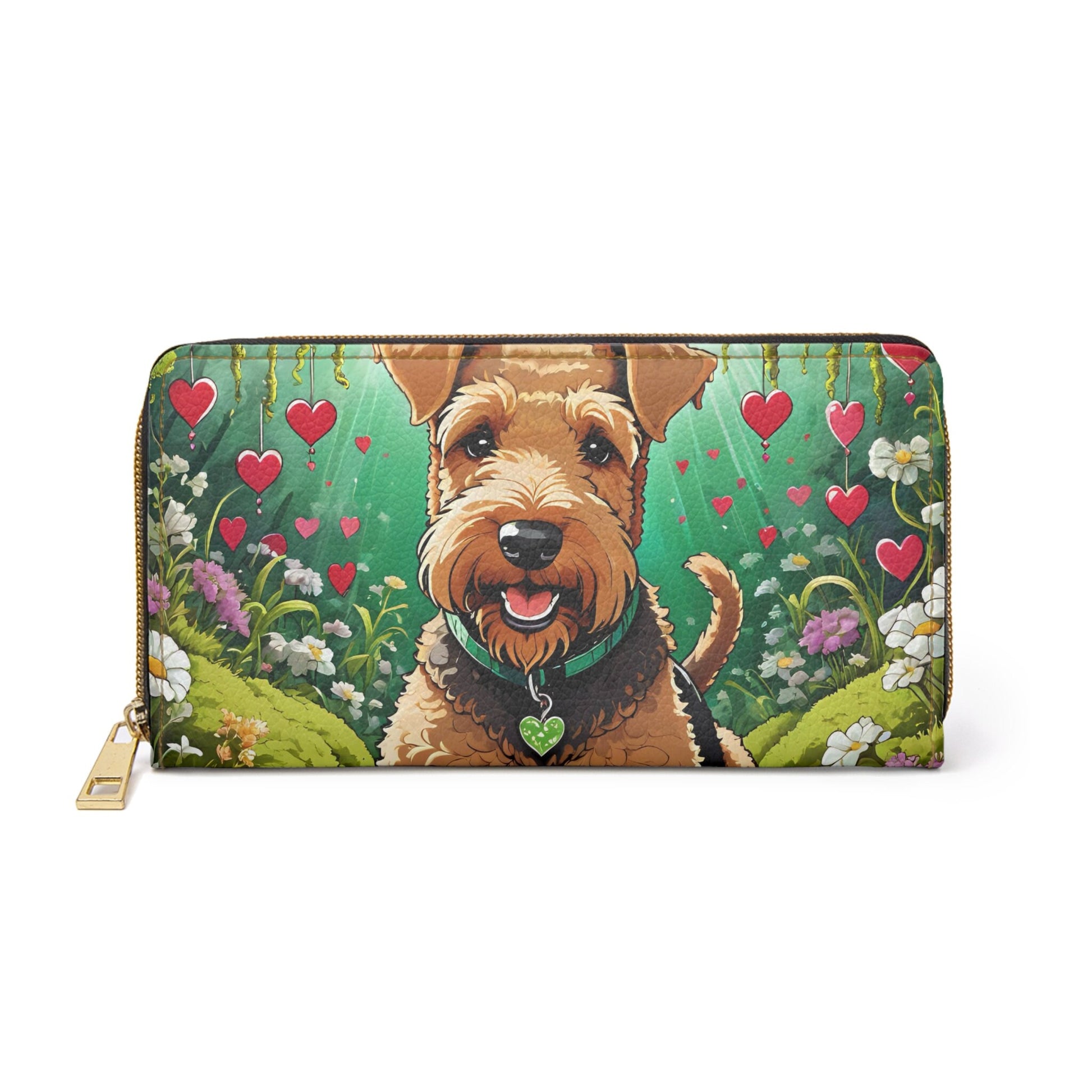 Airedale terrier Zipper Wallet