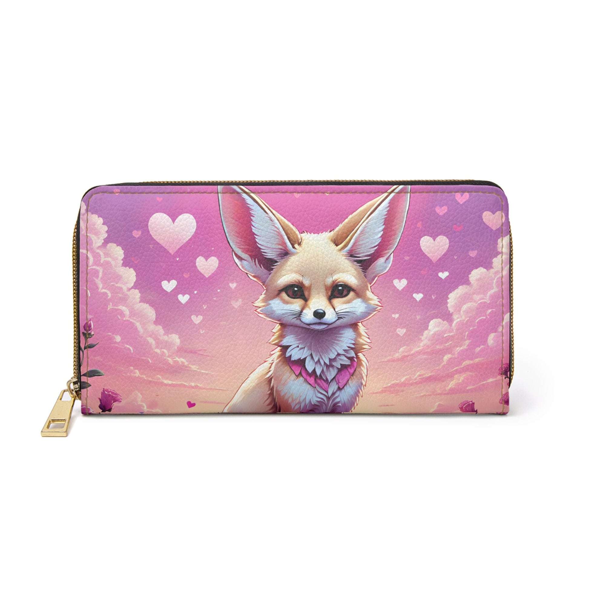 Fennec Fox Zipper Wallet