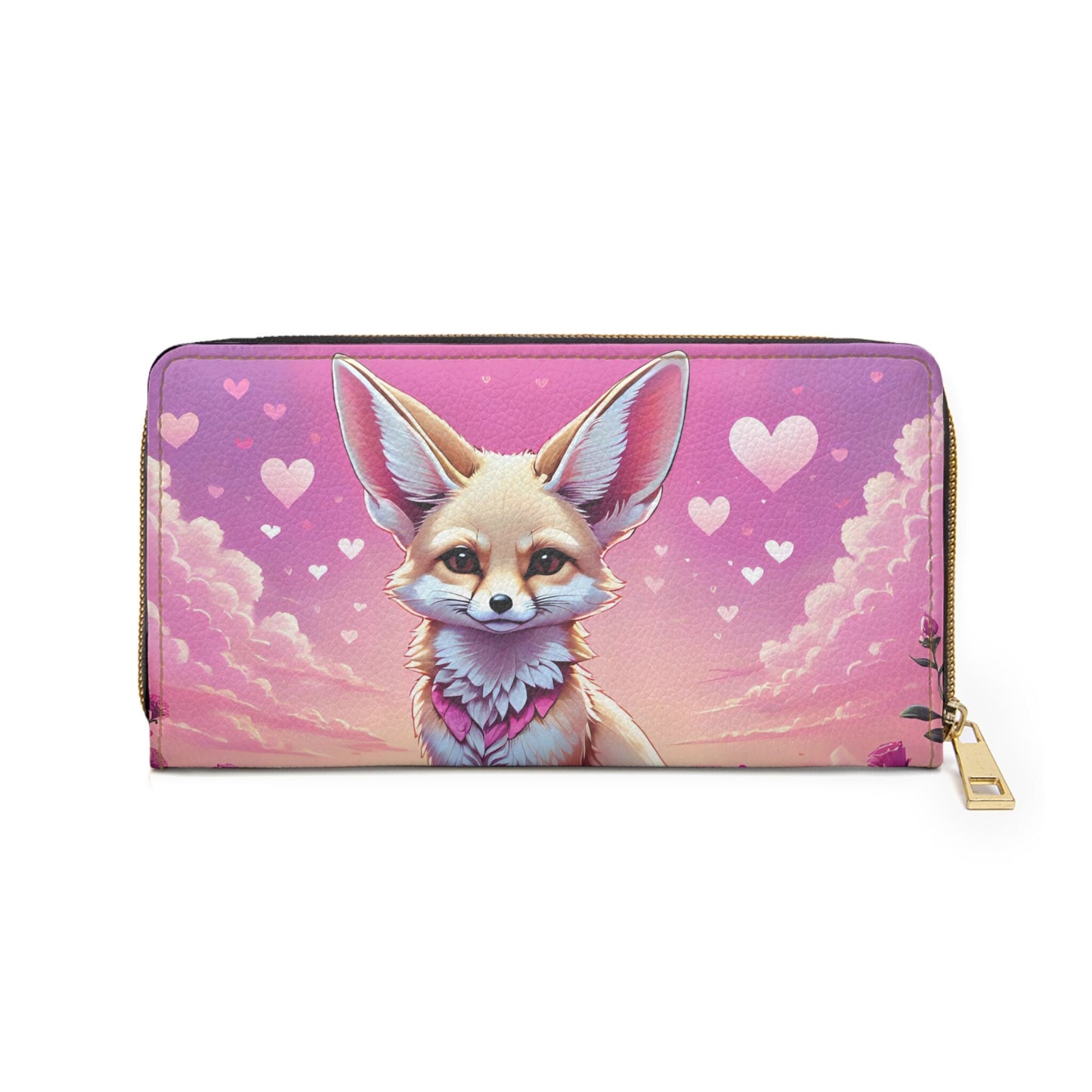 Fennec Fox Zipper Wallet