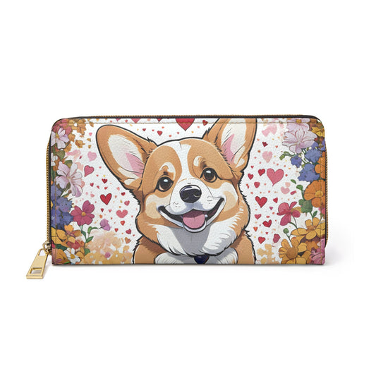 Corgi Zipper Wallet