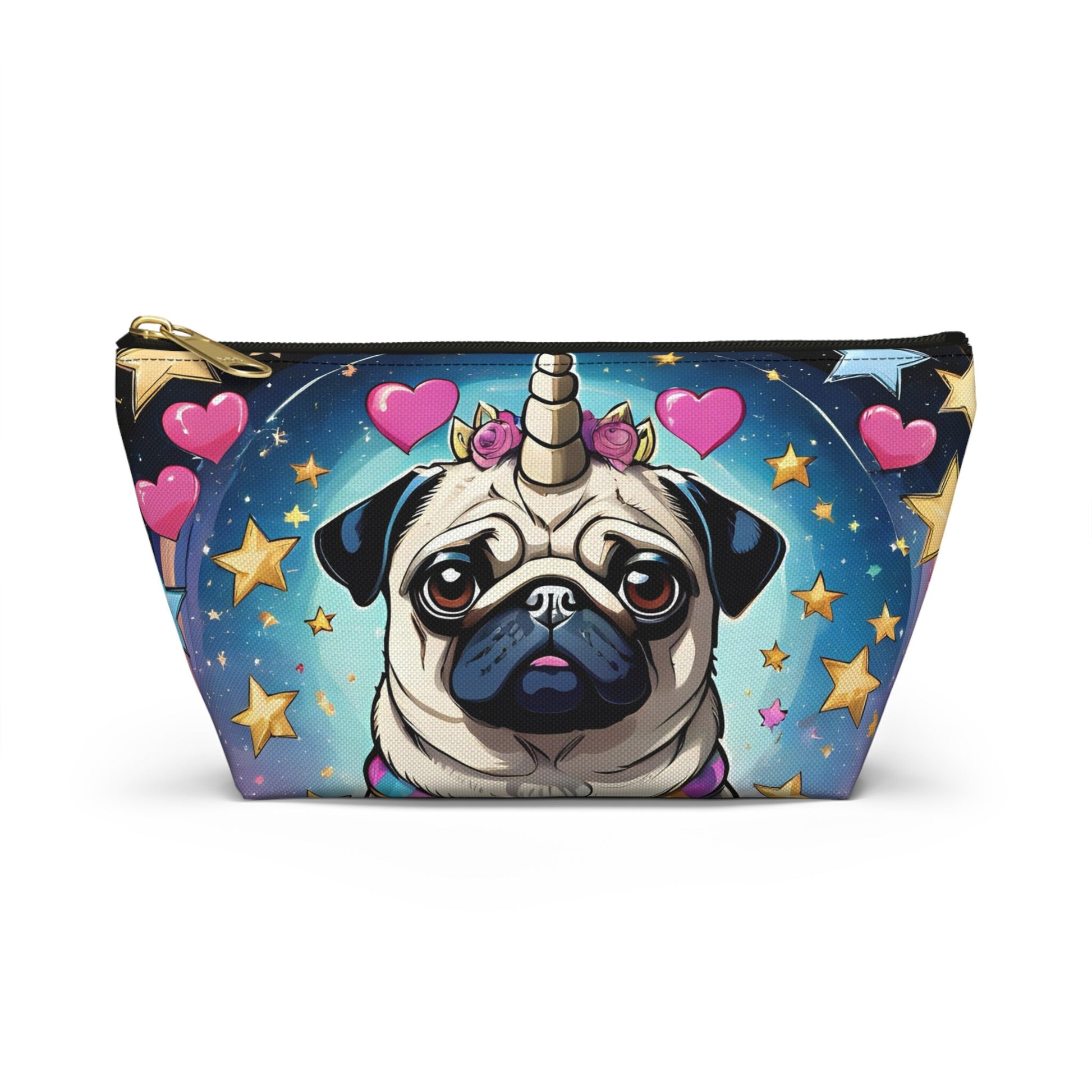 Pug Unicorn Accessory Pouch