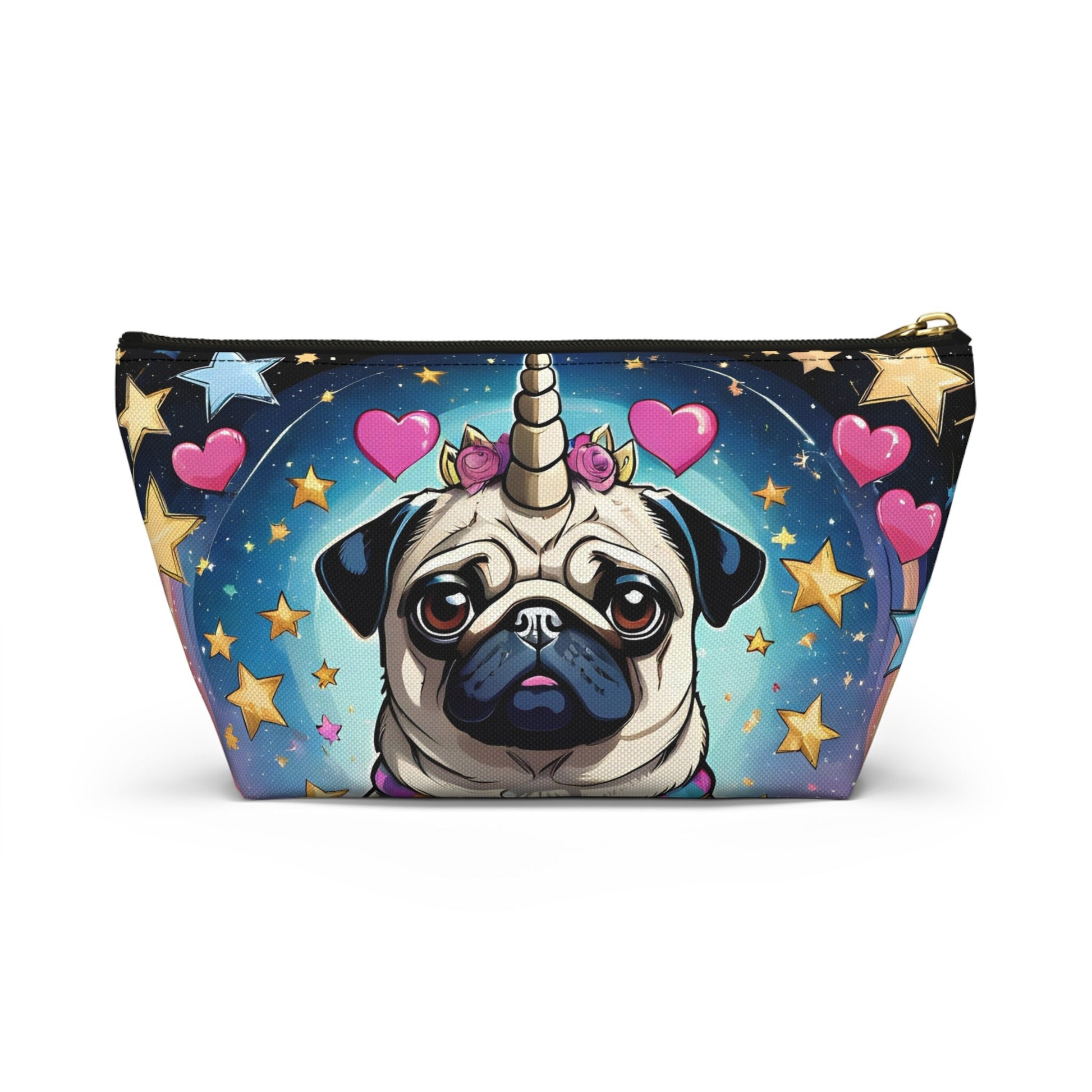 Pug Unicorn Accessory Pouch